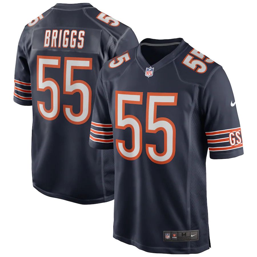 Men Chicago Bears 55 Lance Briggs Nike Navy Game Retired Player NFL Jersey